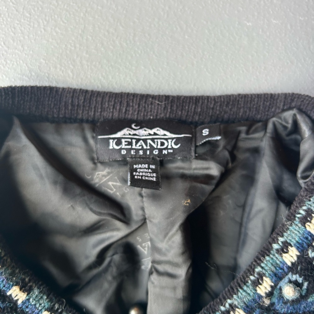 Women's Blue Patterned Jacket - image 2